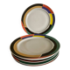 6 Memphis Style Dinner Plates by Habitat Vintage