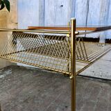 Vinyl rack service, brass magazine holders