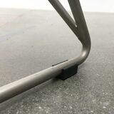 Postmodern German kitchen bar stool Kreuzschwinger by Till Behrens for Schlubach, 1980s.