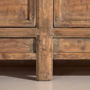 Antique three-door pine wood sideboard – China, circa 1900