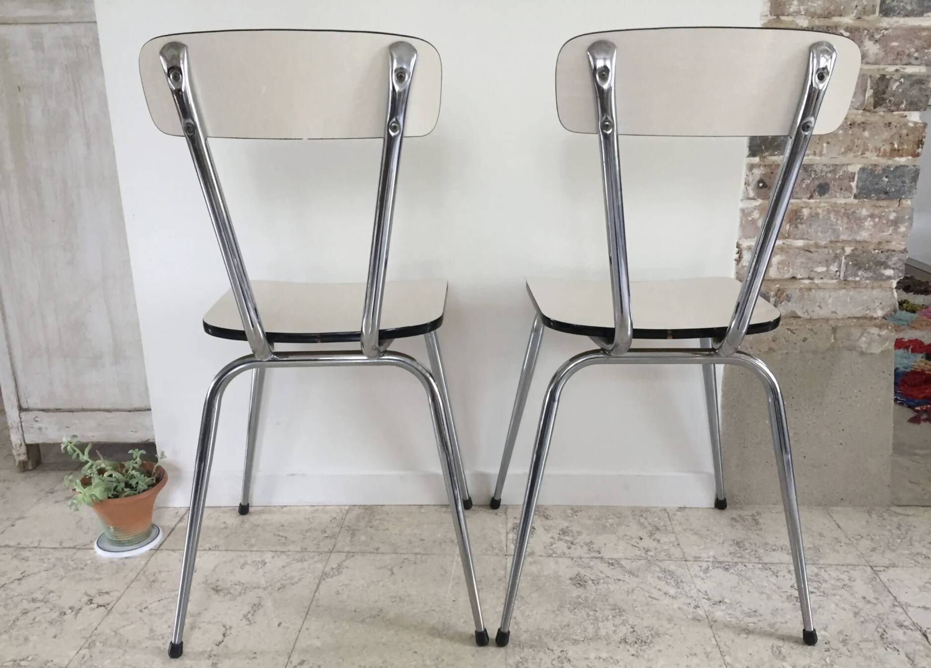 Pair of VINTAGE Formica CHAIRS