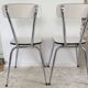 Paire de chaises  formica vintage