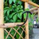 Vintage rattan wardrobe