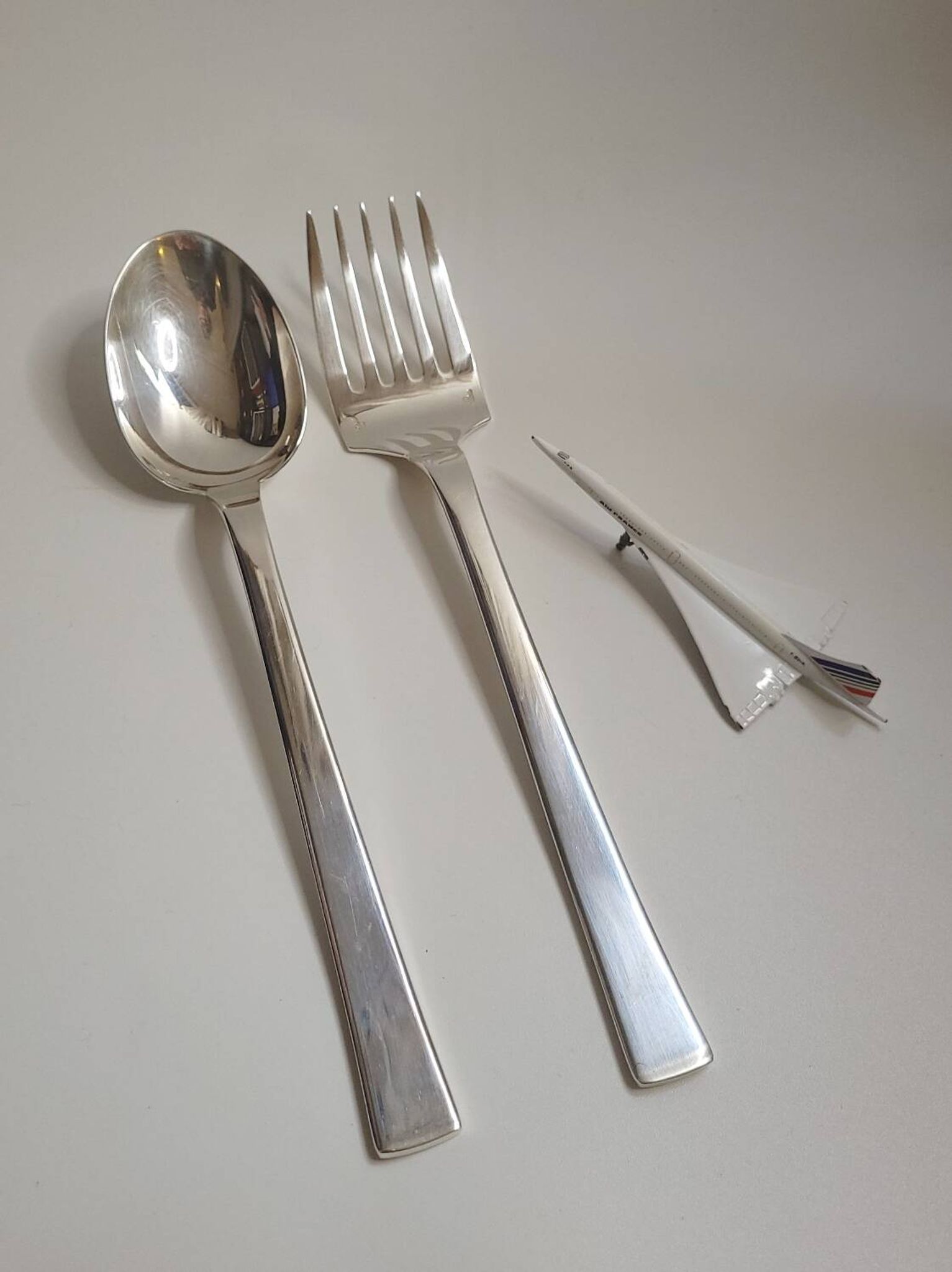 Christofle "Concorde" cutlery set – Icon of French design 1970, 53 pieces