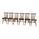 Set of 6 Baumann chairs, 1970