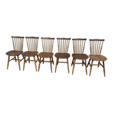 Set of 6 Baumann chairs, 1970