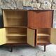 Scandinavian teak buffet with showcase and secretary - 1960