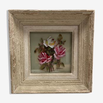 Vintage rose painting