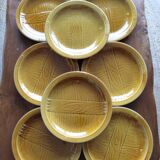 8 vintage gien flat plates