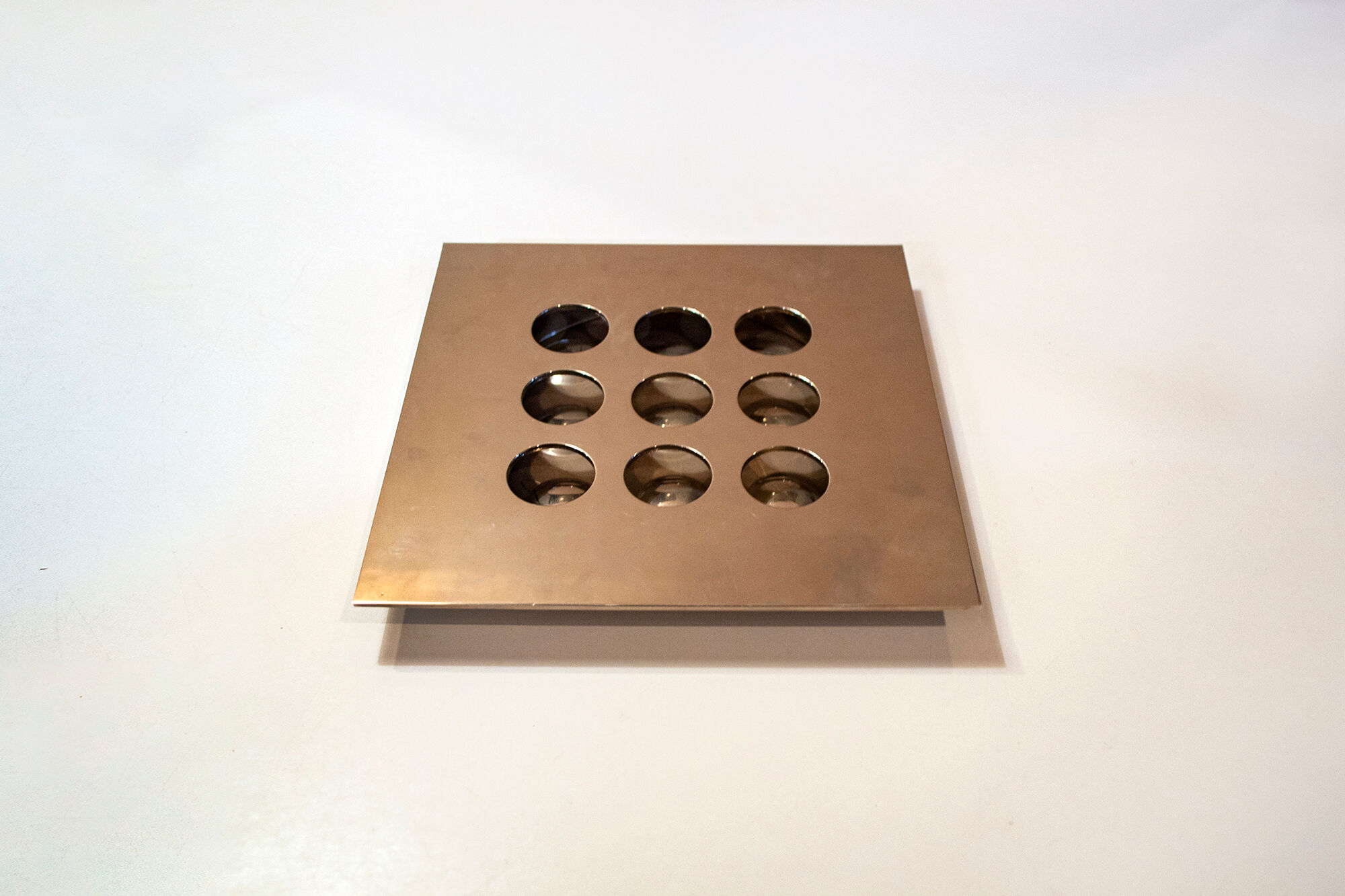 Steel flower holder sculpture by Mario Faggian for MAM, Italy 70s