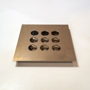 Steel flower holder sculpture by Mario Faggian for MAM, Italy 70s