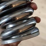 Large spring pen holder in steel – 1970s design