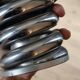 Large spring pen holder in steel – 1970s design
