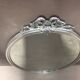 Mirror frame old art deco era 1930 aluminum fronton luvius cast