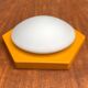 Vintage Space Age wall lamp by Rolf Krüger for Paul Neuhaus, 1970s