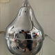 Vintage pear liqueur service in silver metal 70s
