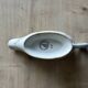 Vintage sauce boat L'Amandinoise 1080 with roses and gilding.