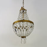 Former Italian hot air balloon chandelier, glass grapevines. Chandelier grapevines. Year 60