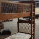 Rattan bunk bed, vintage 1960