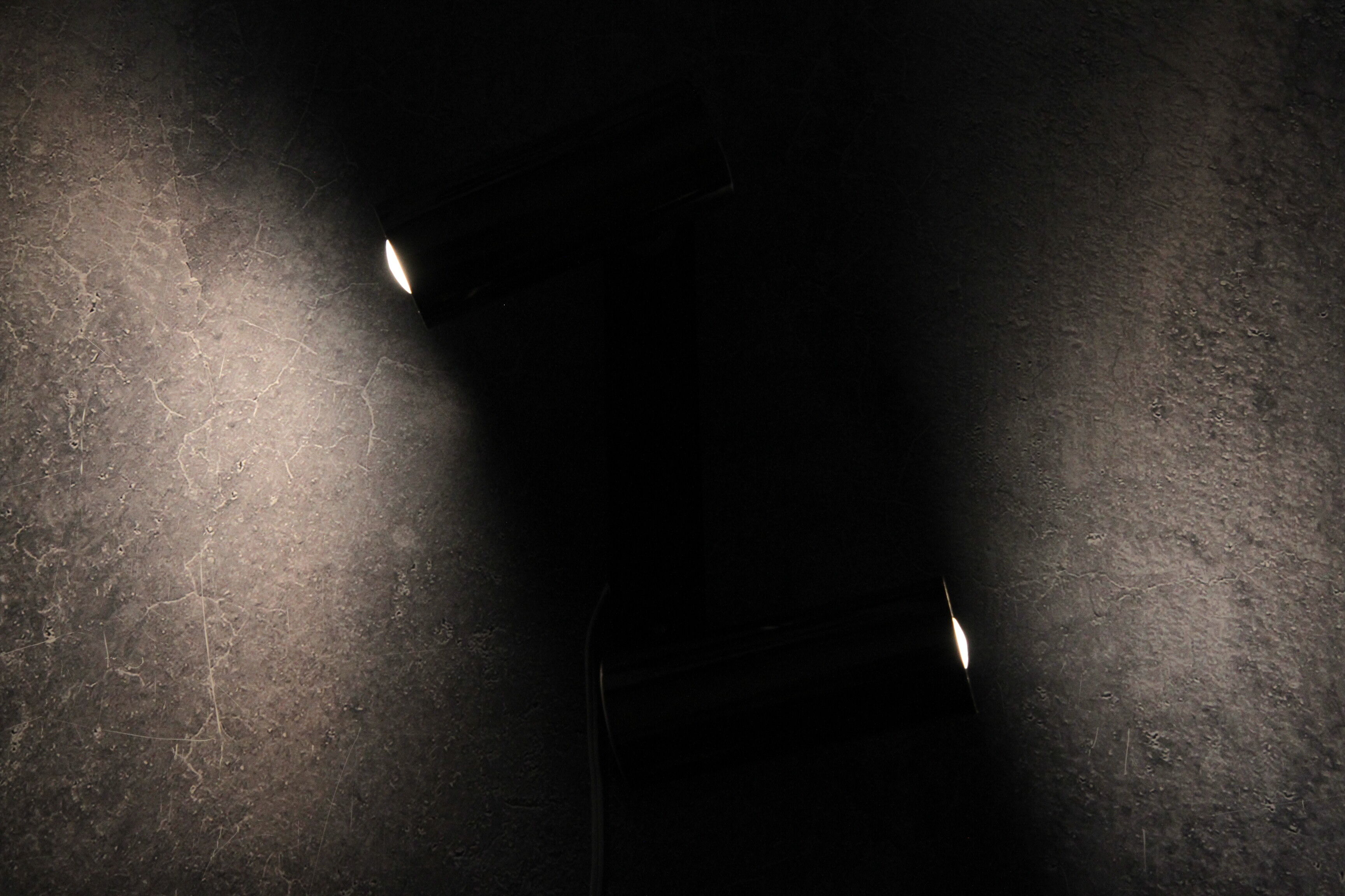 Wall sconce with two chrome lights from the 70s