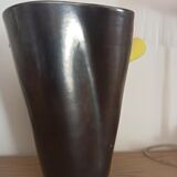 Vase céramique noire Elchinger