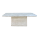 Travertine coffee table