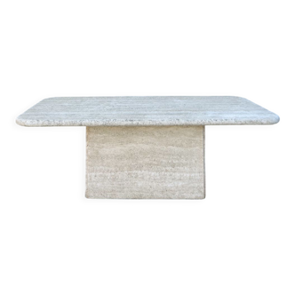 Travertine coffee table