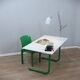 1960s Bieffeplast vintage green metal frame desk