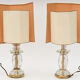 Paire de lampes en verre