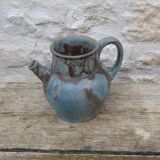 Art Nouveau stoneware pitcher signed Denbac