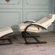 Fauteuil Nelo et son repose-pieds en cuir, åke Fribyter pour Roche Bobois, vers 1980
