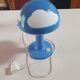 Lampe vintage ikea forme champignon avec matif nuage blanc et bleu ikea skojig année 90  ampoule man