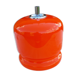 Vintage lamp of the 70s in orange opaline