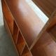 Vintage mid century library in teak used as wall unit shelf, room divider, media store