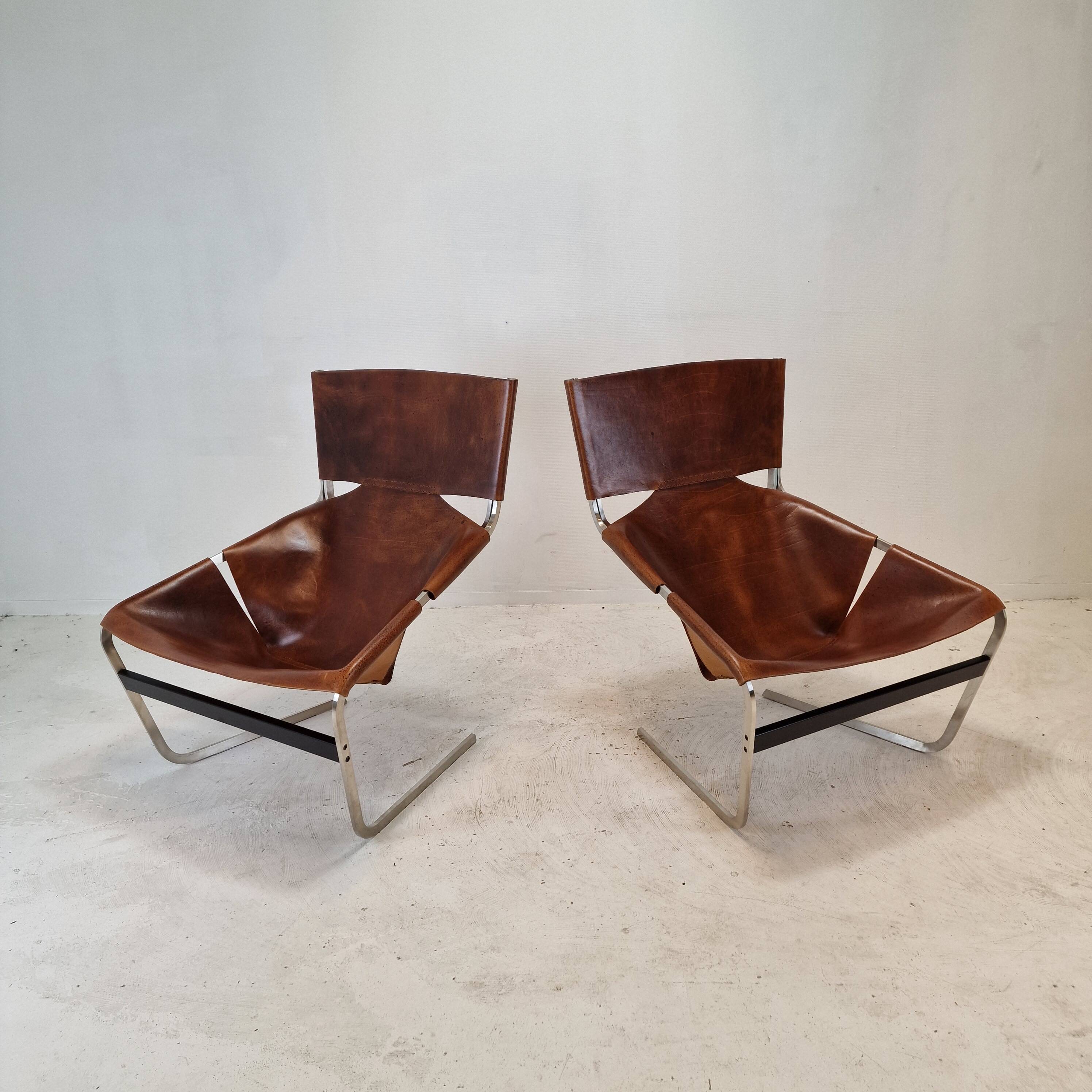 Set of 2 Model F444 Lounge Chairs by Pierre Paulin for Artifort, 1960s