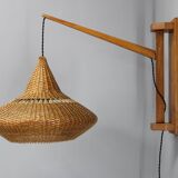 1960s Wall Wooden Lamp by Pokrok Zilina , Czechoslovakia