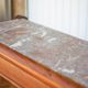 Handcrafted wooden bar, mirror bar and marble slab, wooden furniture