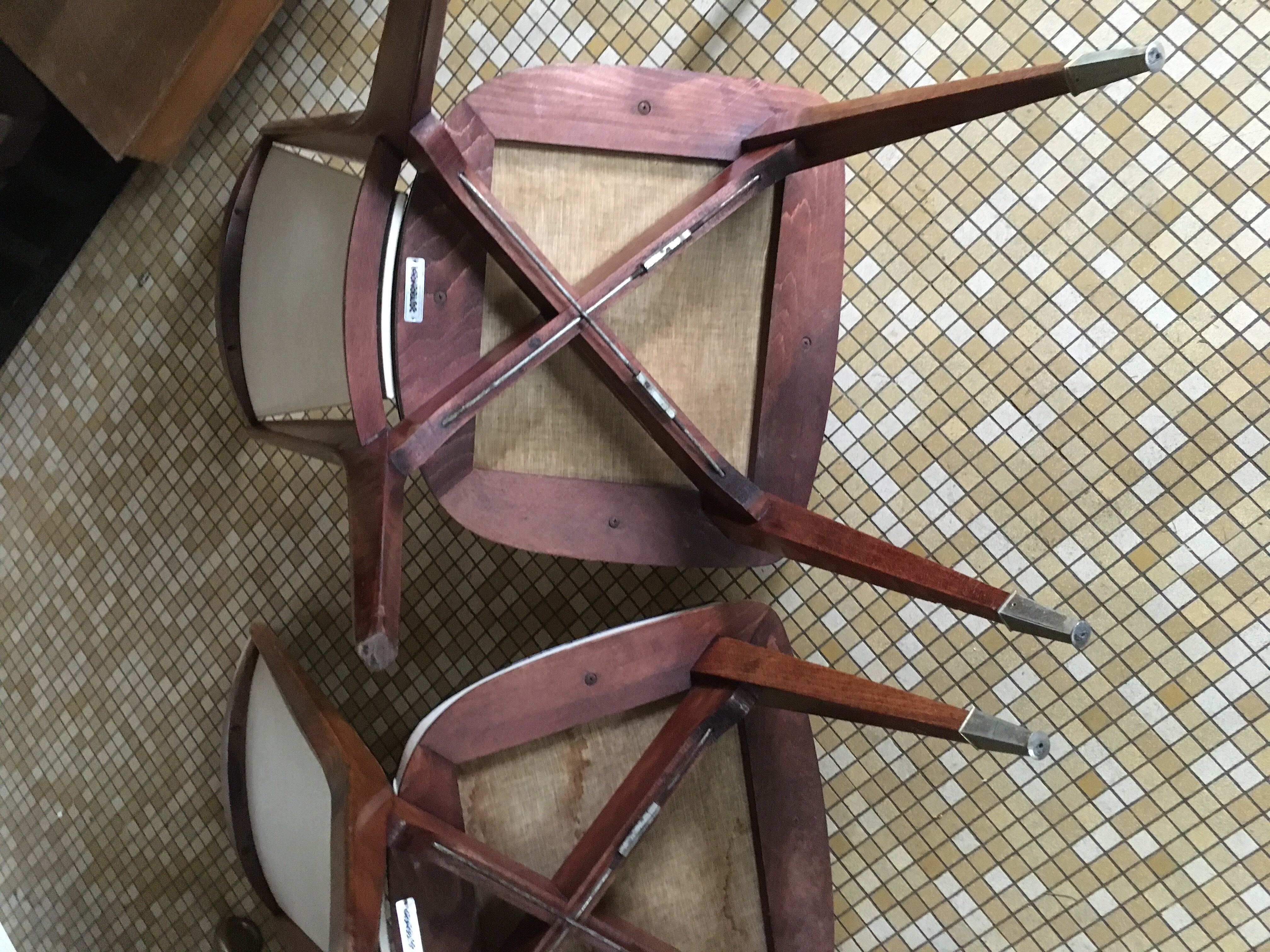 Trio of Monobloc chairs