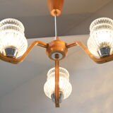 Mid-century Chandelier by Drevo humpolec,1970's.