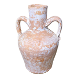 Terracotta amphora vase