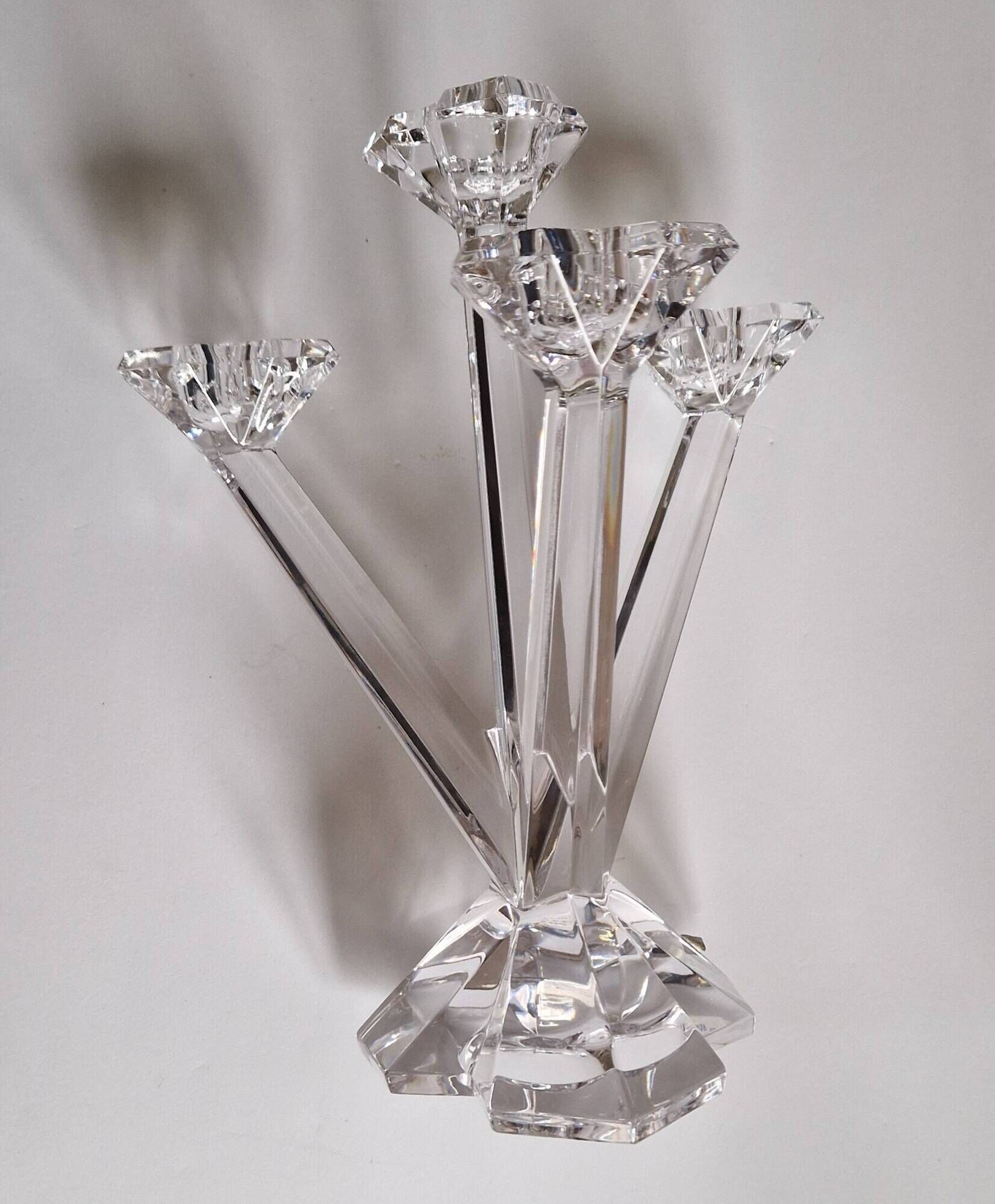 Bougeoir 4 branches en cristal Villeroy & Bosch, état neuf
