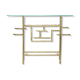 Brass console by Henri Fernandez