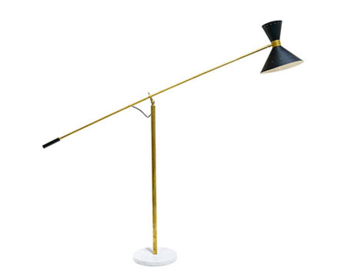 Italian floor lamp black