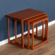 Retro teak 1960s mid century nest of tables coffee tables