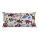 Vintage embroidered cushion cover 46x89 cm