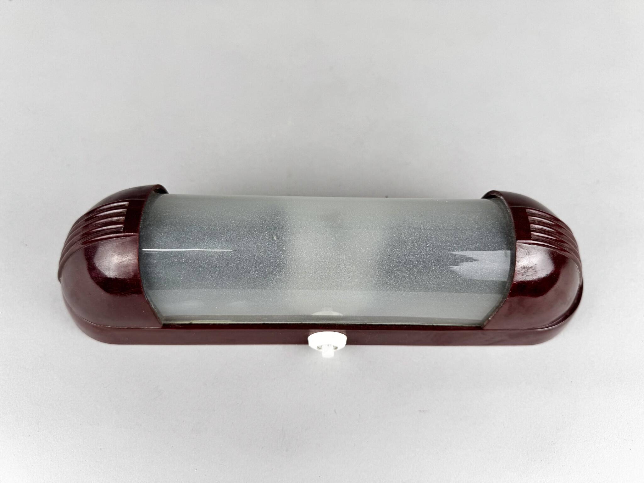 1950s Bakelite & Plastic Wall Light, Czechoslovakia