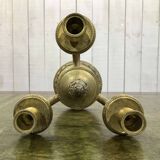 3-branch bronze candle holder - 1950s