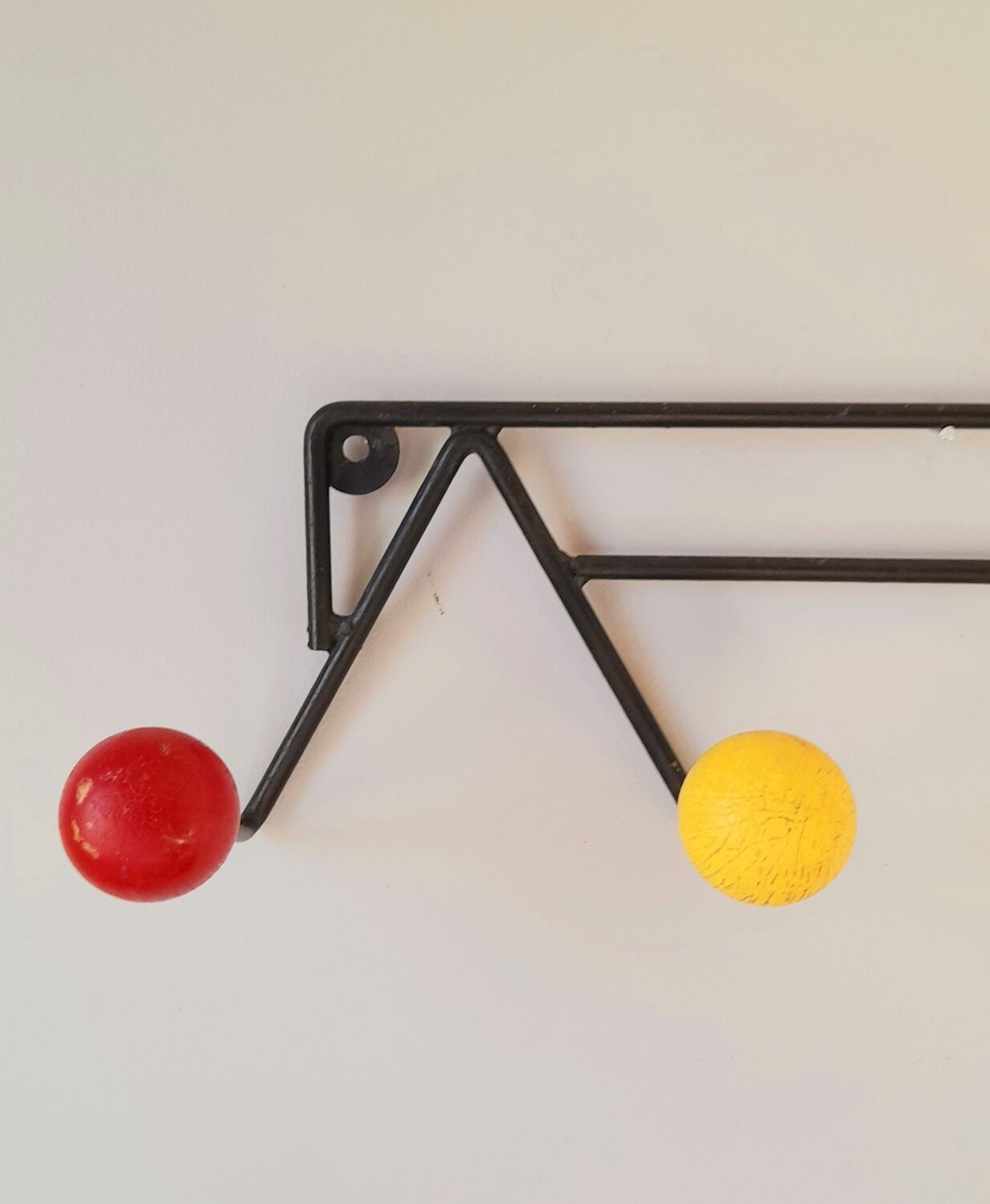Porte manteau mural boules 60s
