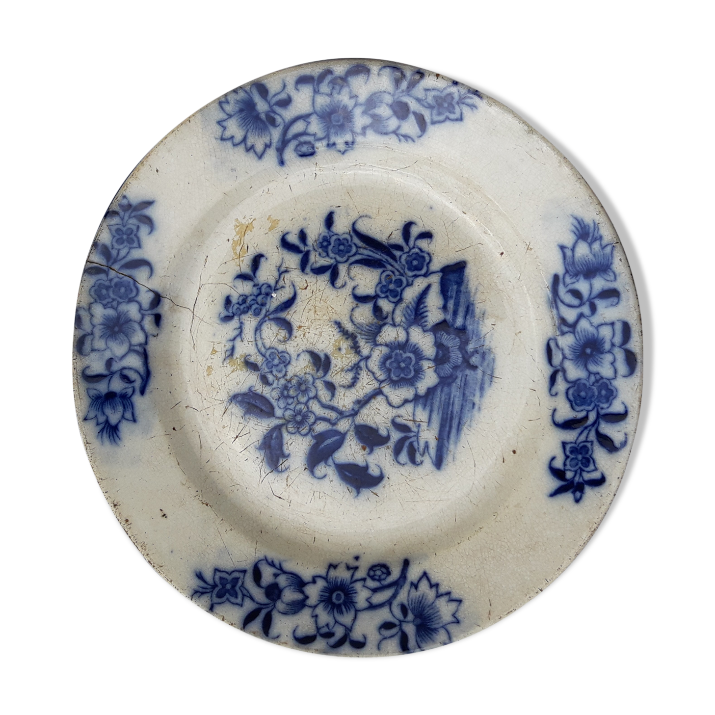 Onnaing Mouzin diam earthenware plate 21.5 cm