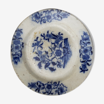 Assiette en faïence d'Onnaing Mouzin diam 21,5 cm